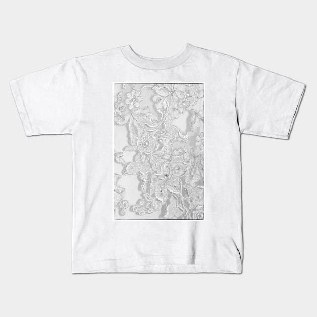 Wedding Dress Lace Kids T-Shirt by karenadams